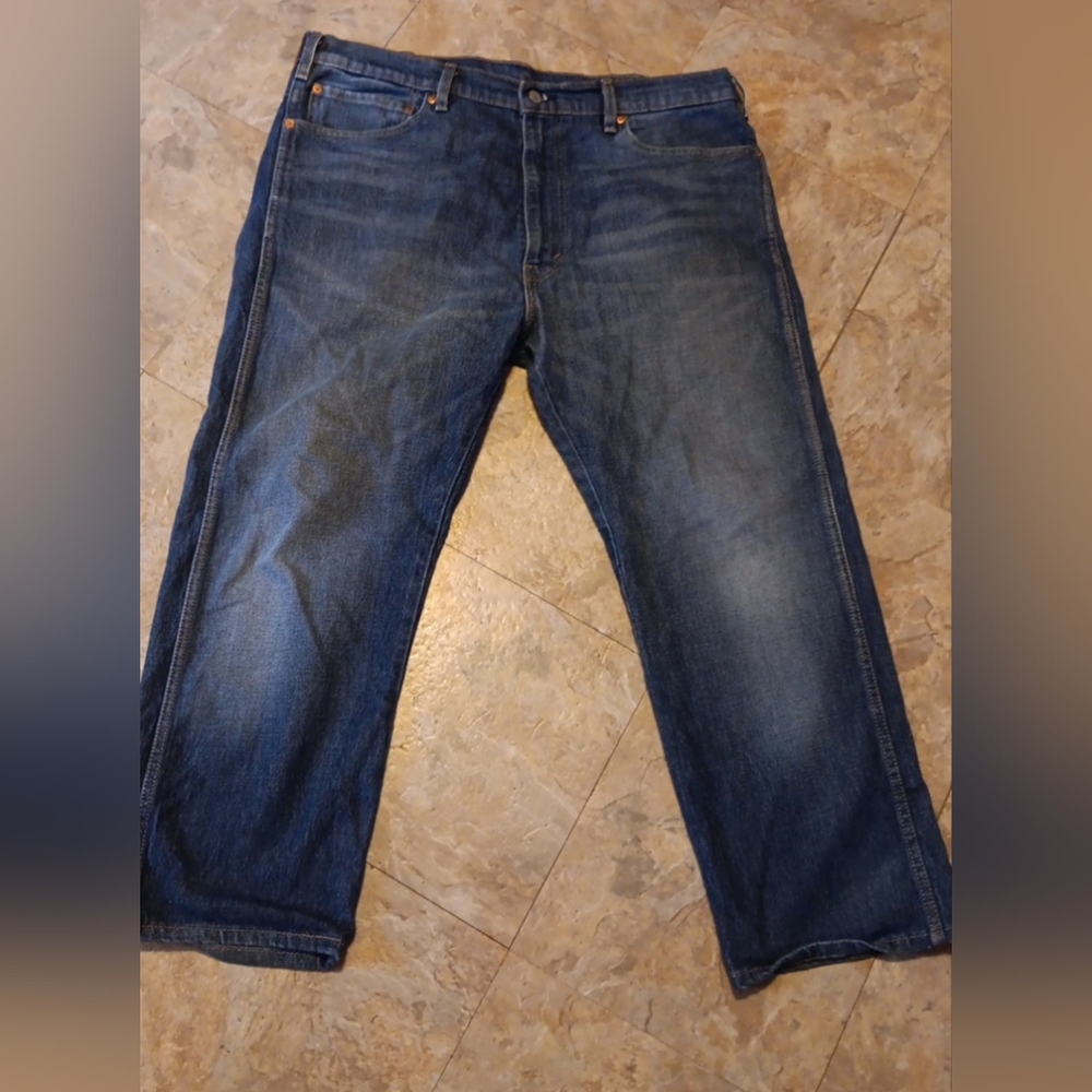Levi's Relaxed Fit Dark Blue Jeans 40x30